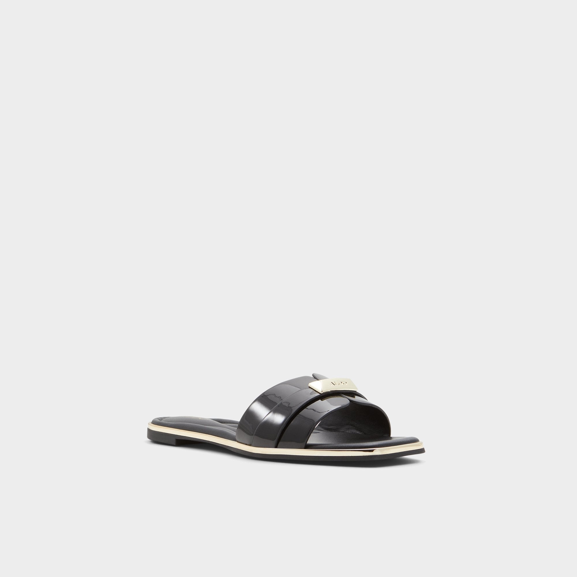 Aldo Darine Black Women's Flats - Slide sandal
