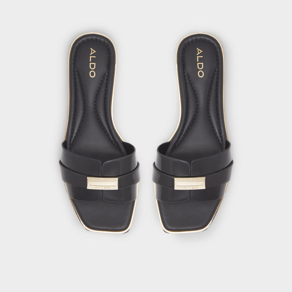 Aldo Darine Black Women's Flats - Slide sandal