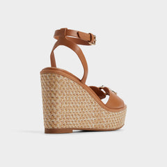 Aldo Ybylin Medium Brown Women's Wedges - Wedge sandal, Wedge heel