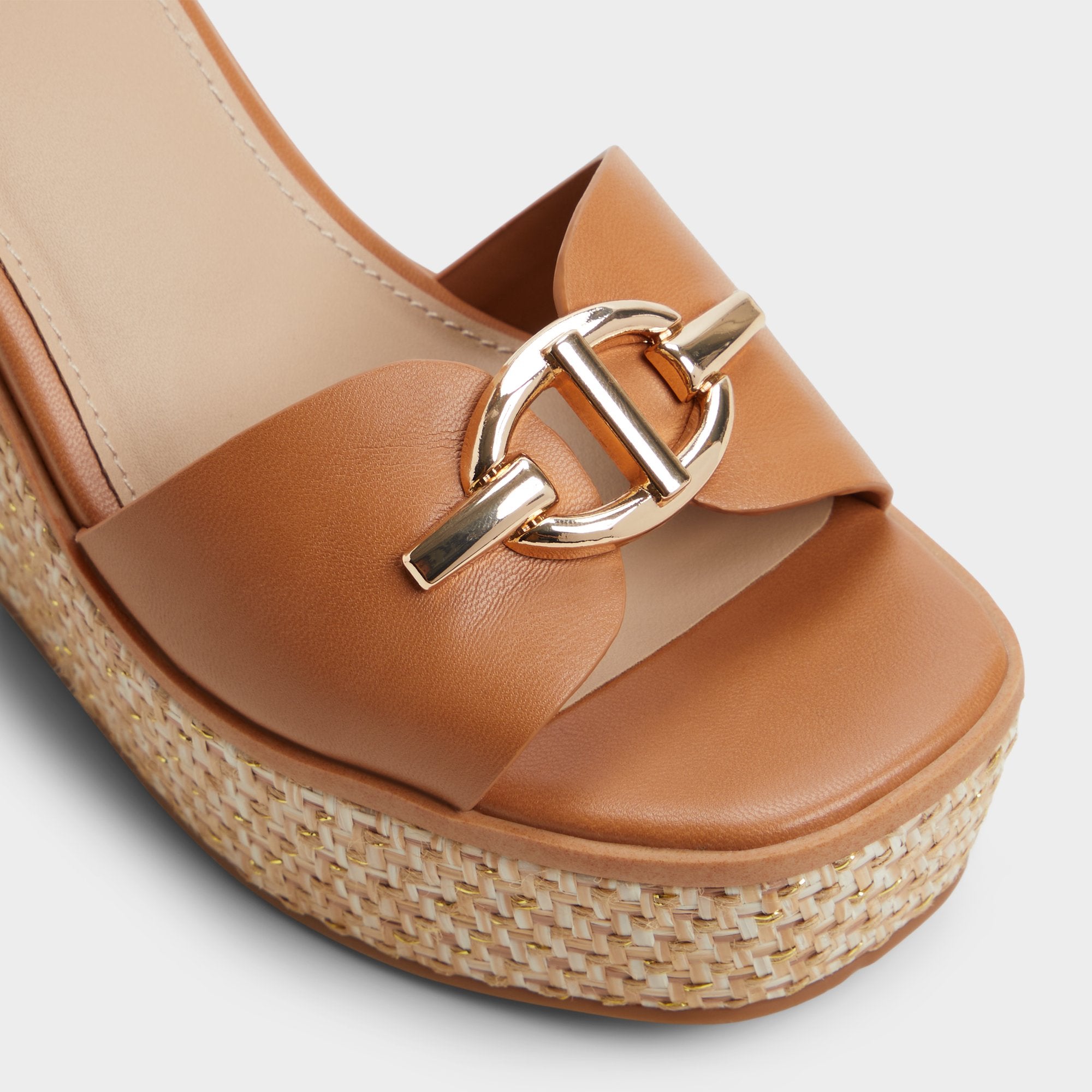 Aldo Ybylin Medium Brown Women's Wedges - Wedge sandal, Wedge heel