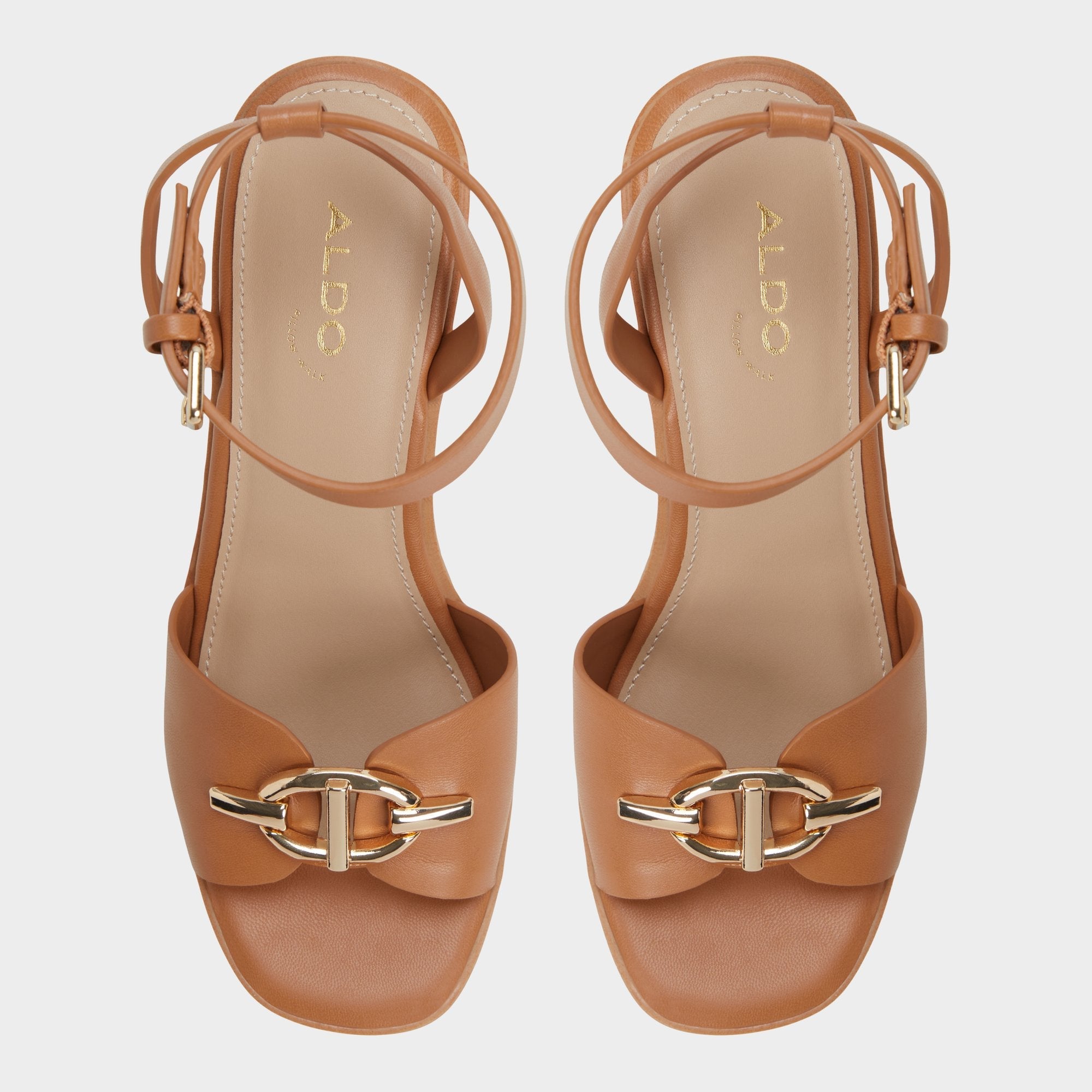 Aldo Ybylin Medium Brown Women's Wedges - Wedge sandal, Wedge heel