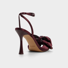 Aldo Tinsel in Bordo - Strappy heeled sandal, Stiletto heel