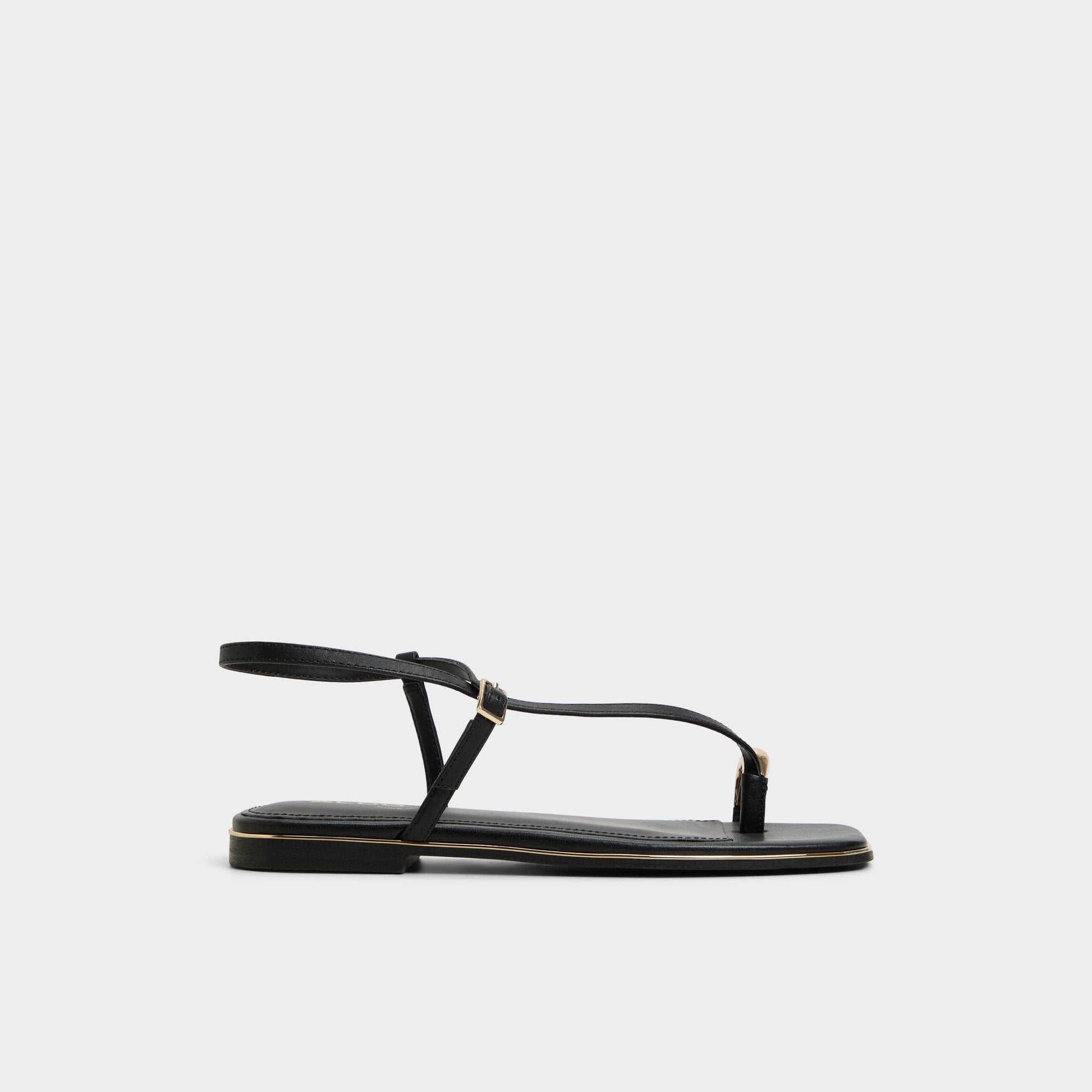 Aldo Jomalina Black Women's Flats - Strappy flat sandal