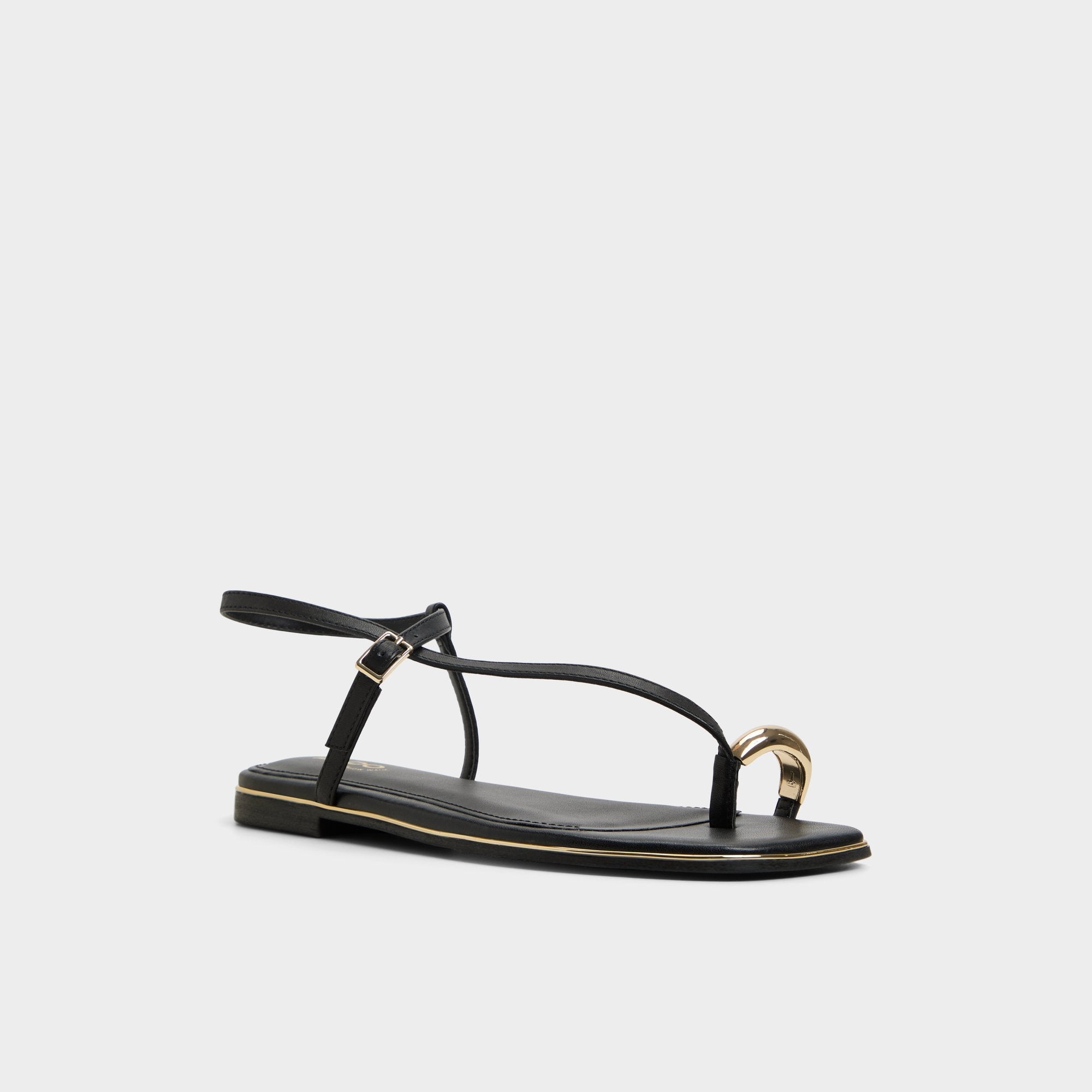 Aldo Jomalina Black Women's Flats - Strappy flat sandal