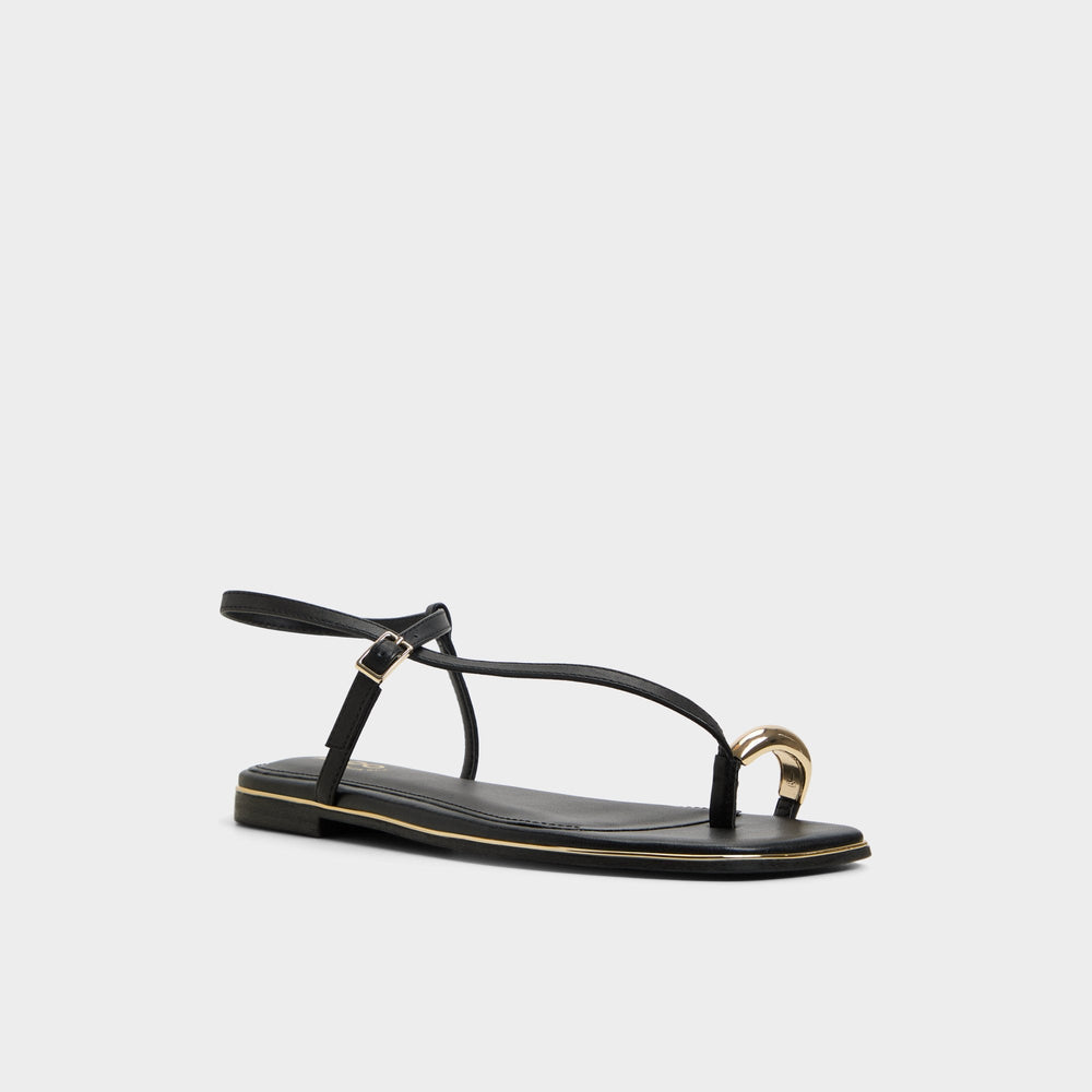 Aldo Jomalina Black Women's Flats - Strappy flat sandal