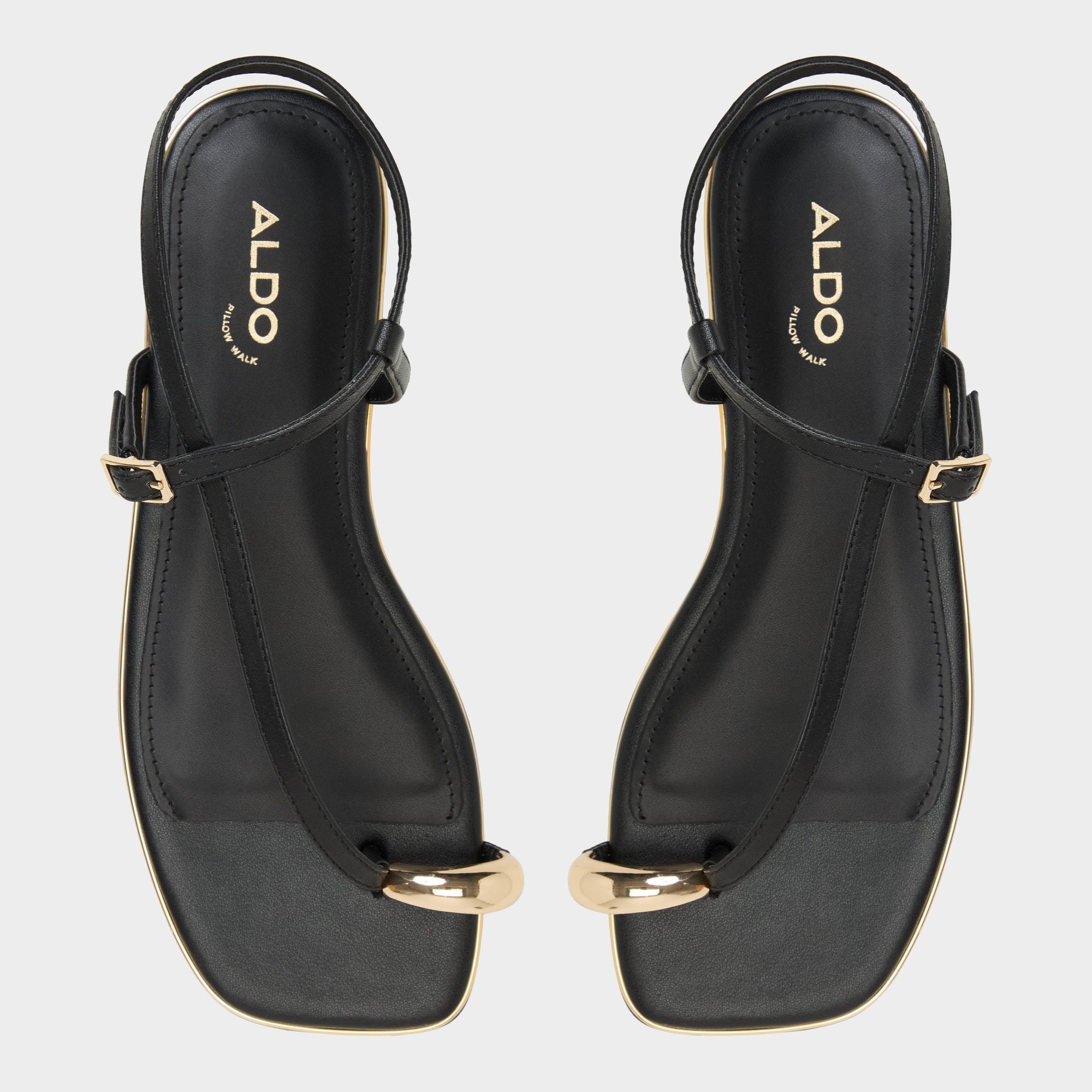 Aldo Jomalina Black Women's Flats - Strappy flat sandal