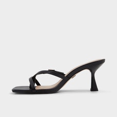 Aldo Gannever Black Women's Thong Sandals - Heeled flip flop, Stiletto heel