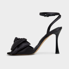 Aldo Tinsel in Black - Strappy heeled sandal, Stiletto heel