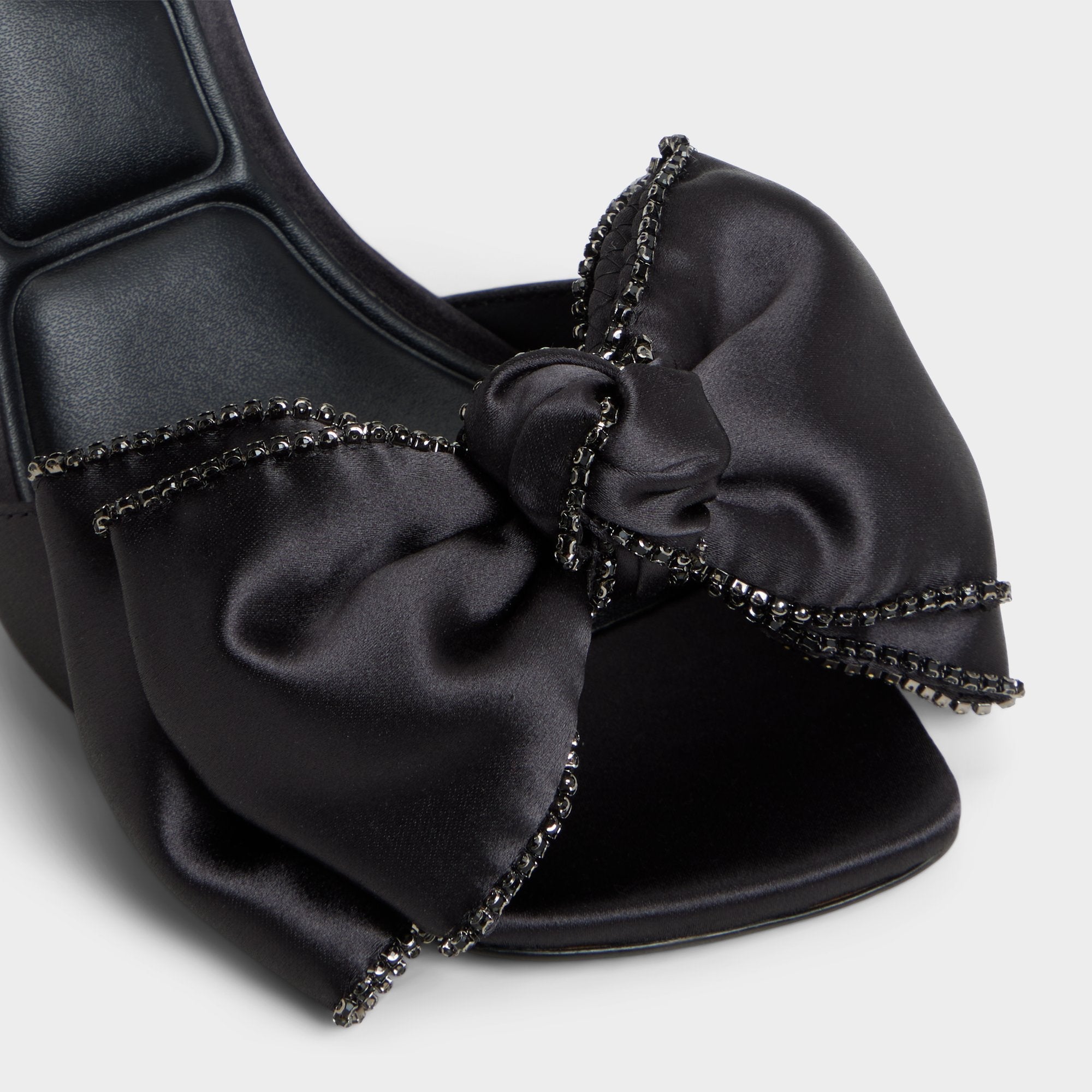 Aldo Tinsel in Black - Strappy heeled sandal, Stiletto heel