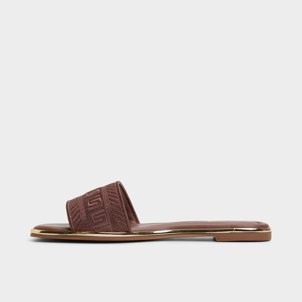 Aldo Oceania Medium Brown Women's Flats - Slide sandal