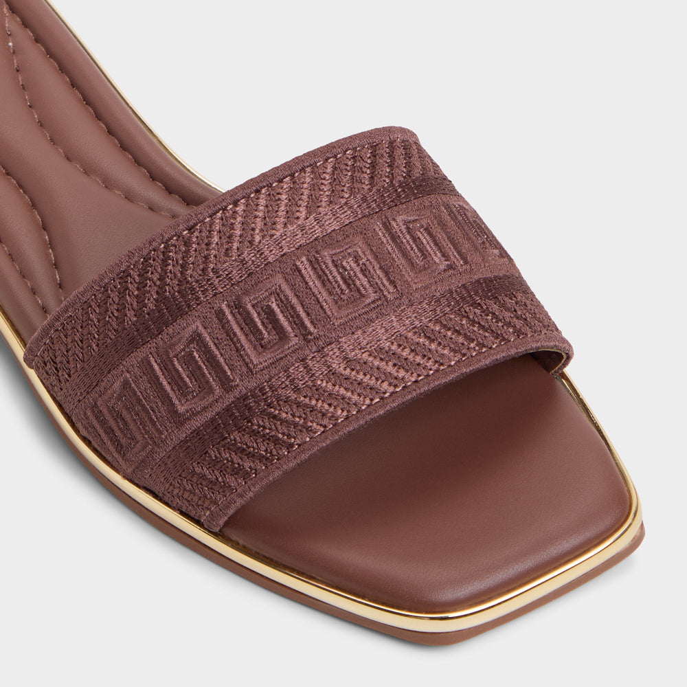 Aldo Oceania Medium Brown Women's Flats - Slide sandal