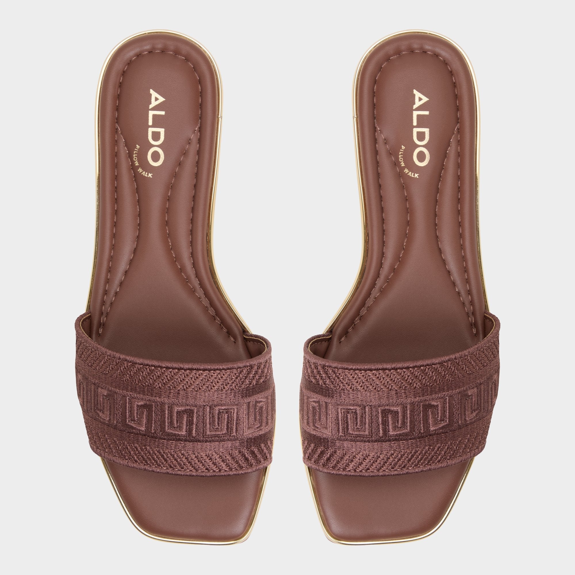 Aldo Oceania Medium Brown Women's Flats - Slide sandal
