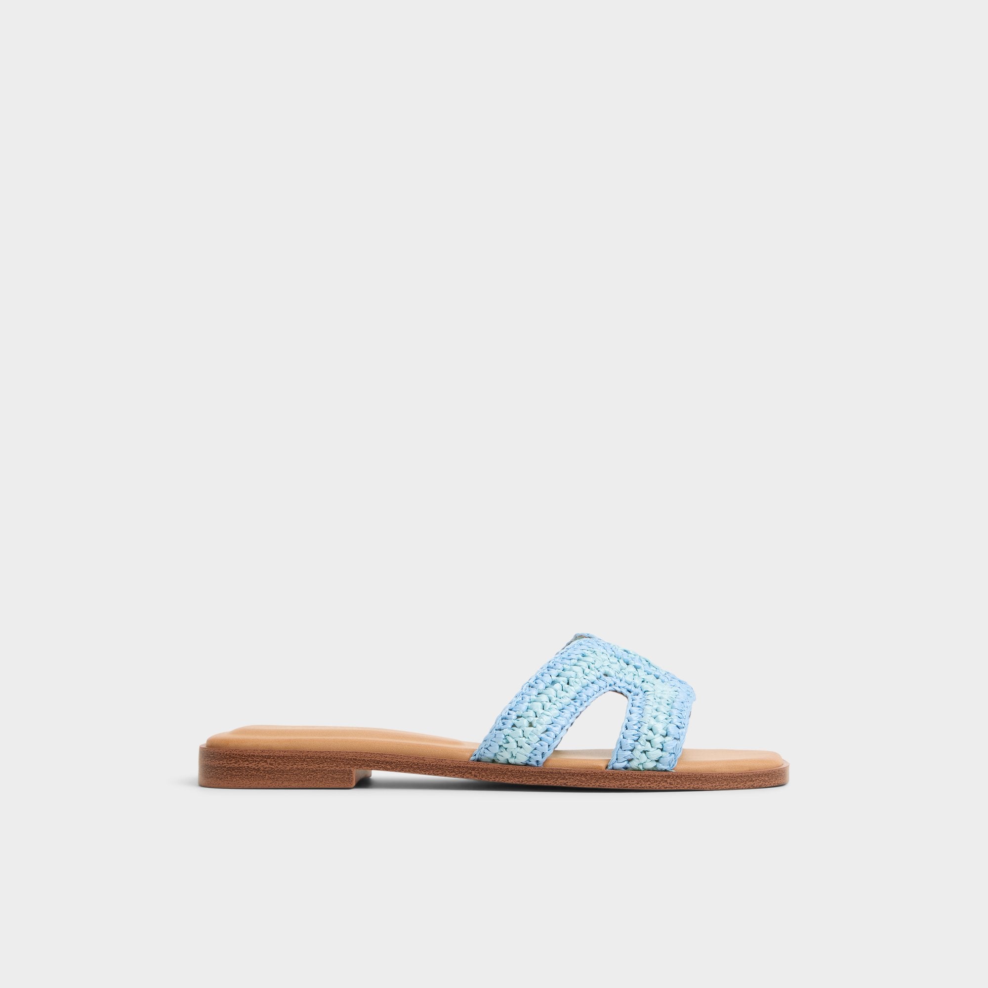 Aldo Itsandal Blue Combo Women's Flats - Slide sandal