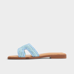 Aldo Itsandal Blue Combo Women's Flats - Slide sandal