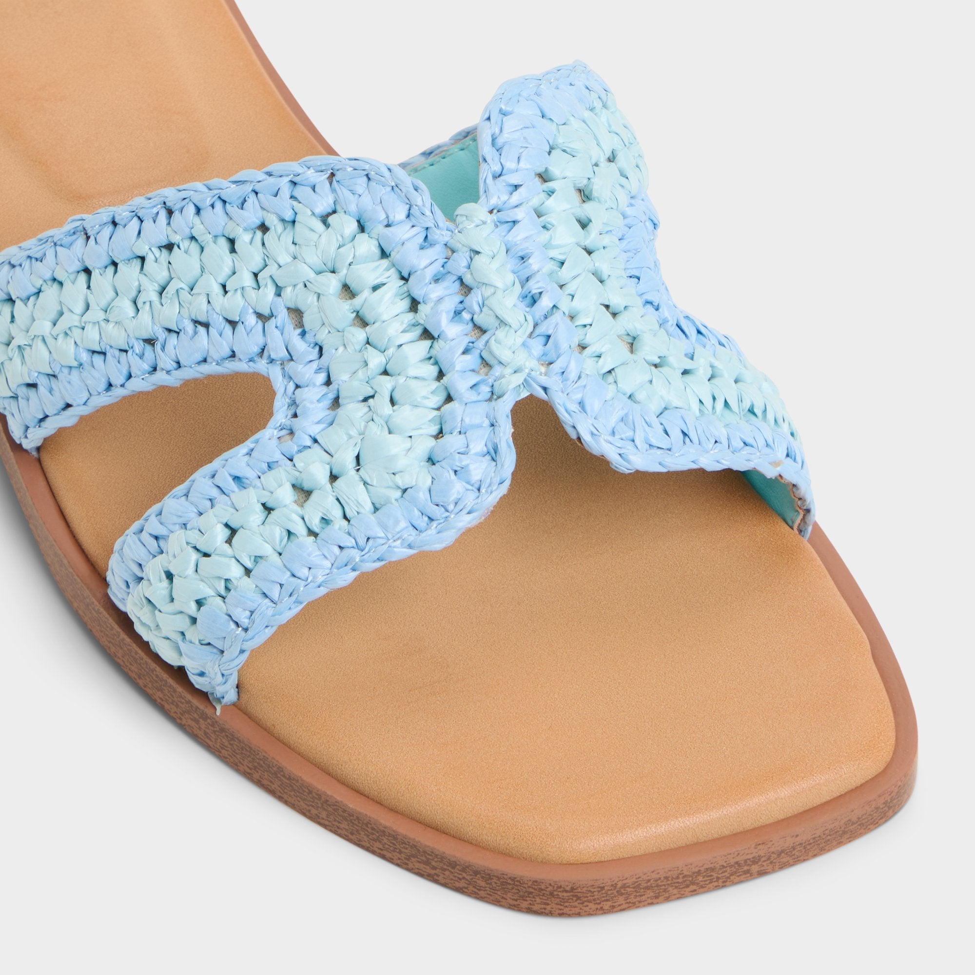 Aldo Itsandal Blue Combo Women's Flats - Slide sandal