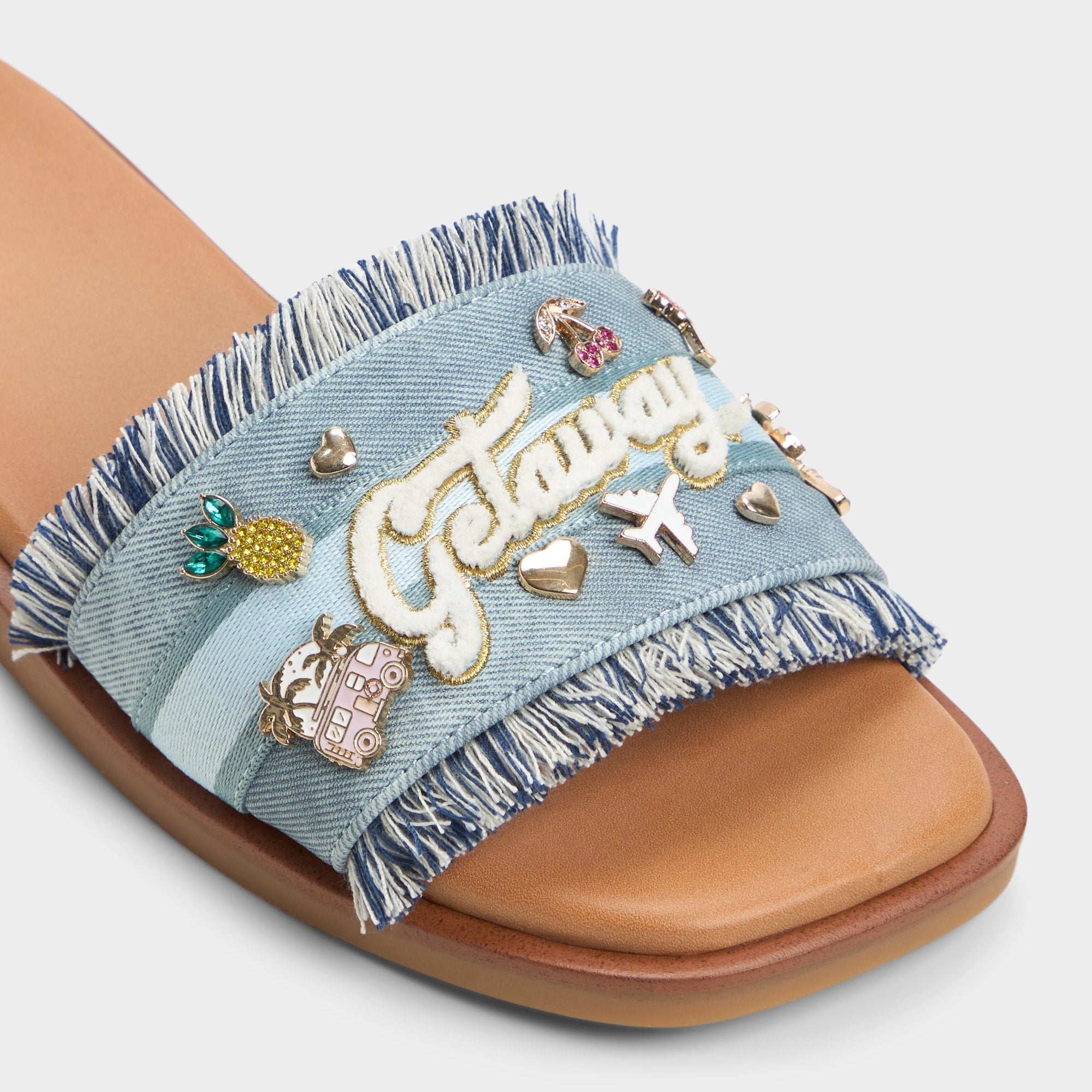 Aldo Beachside Denim Women's Flats - Slide sandal