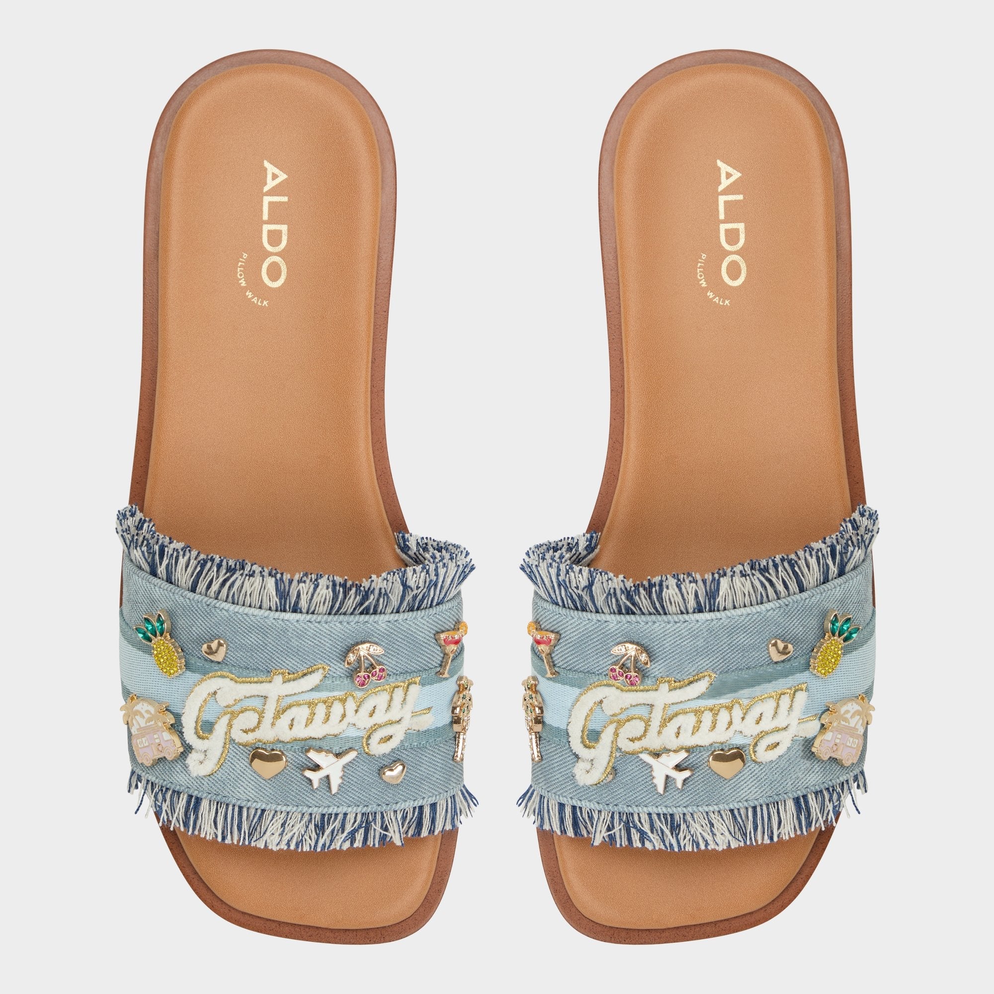 Aldo Beachside Denim Women's Flats - Slide sandal
