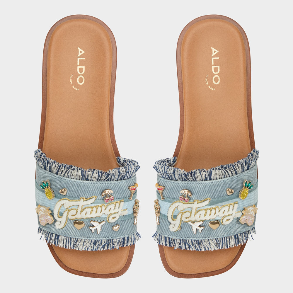 Aldo Beachside Denim Women's Flats - Slide sandal