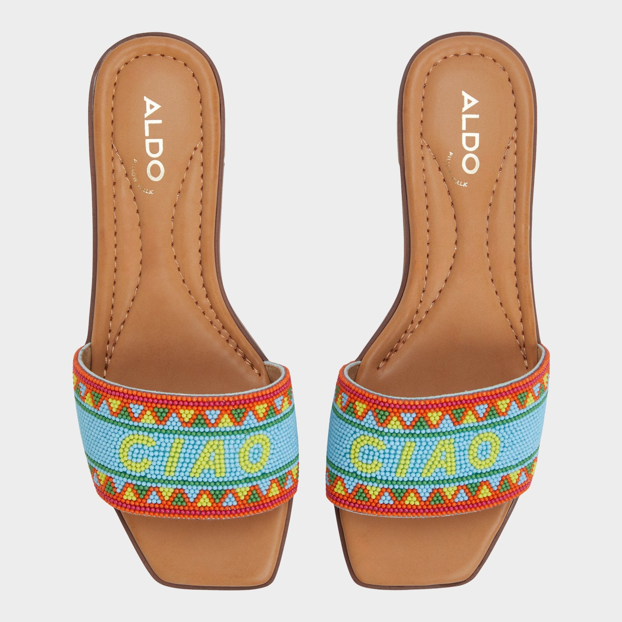Aldo Seavacay Bright Multi Women's Flats - Slide sandal