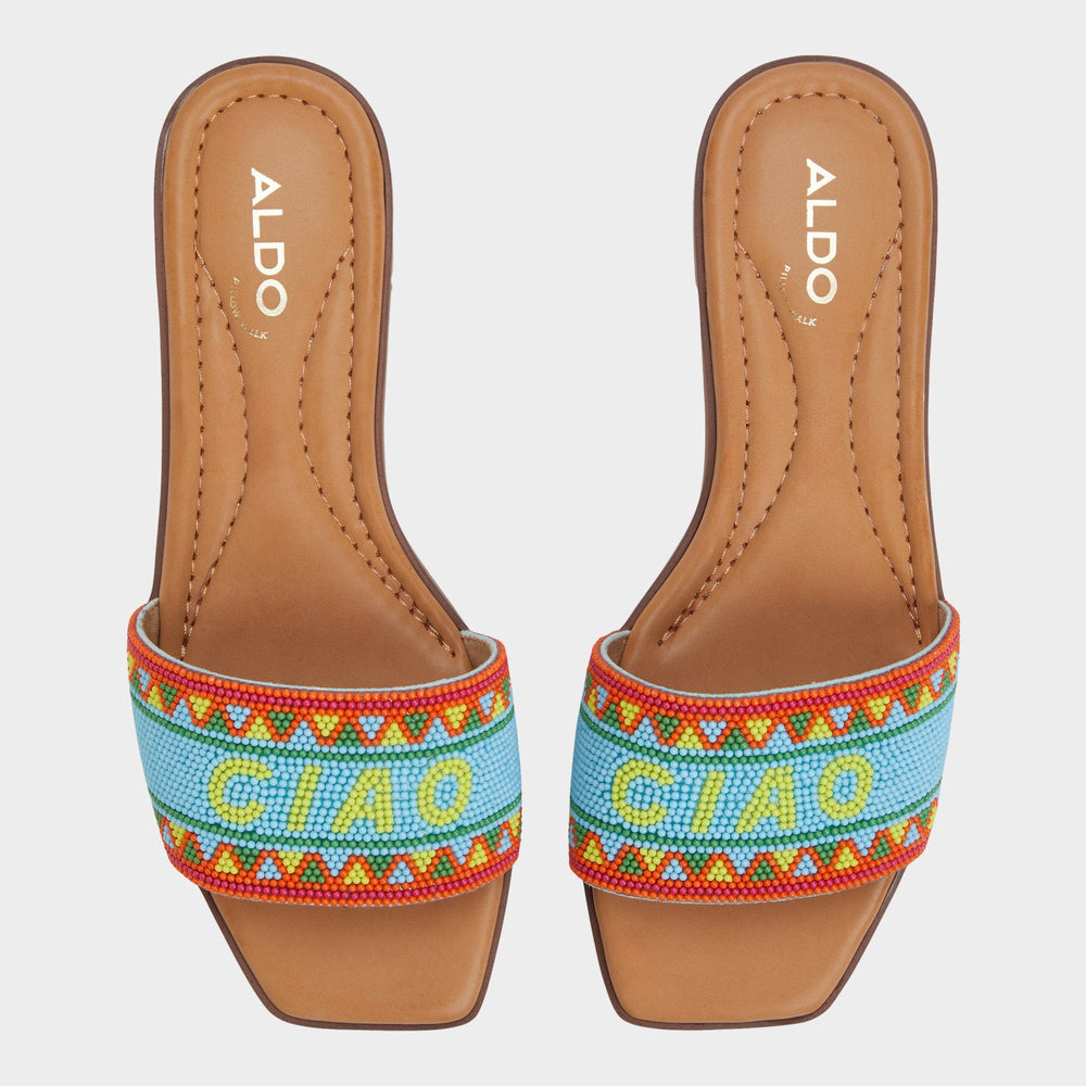 Aldo Seavacay Bright Multi Women's Flats - Slide sandal