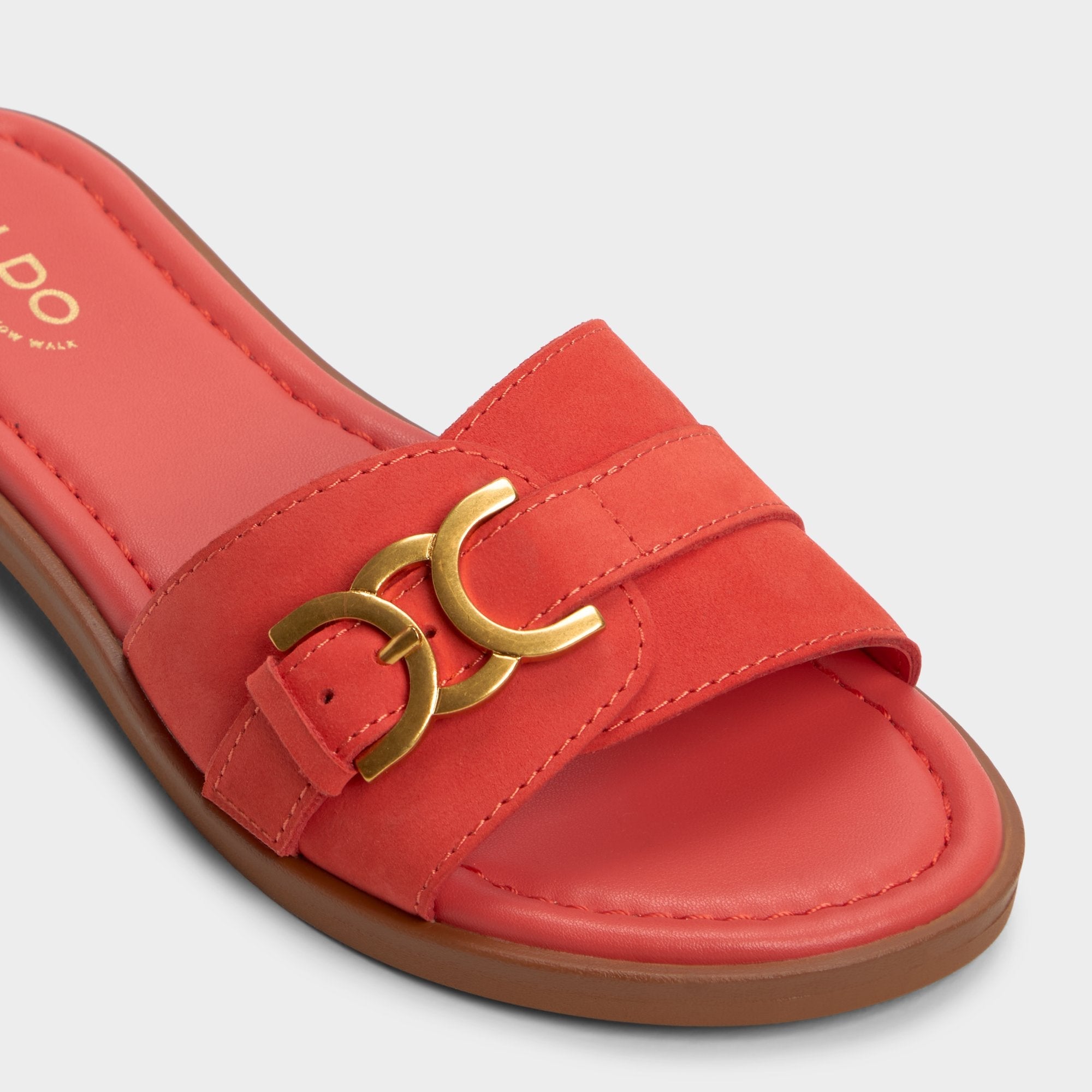 Aldo Dallaedar Medium Red Women's Flats - Slide sandal