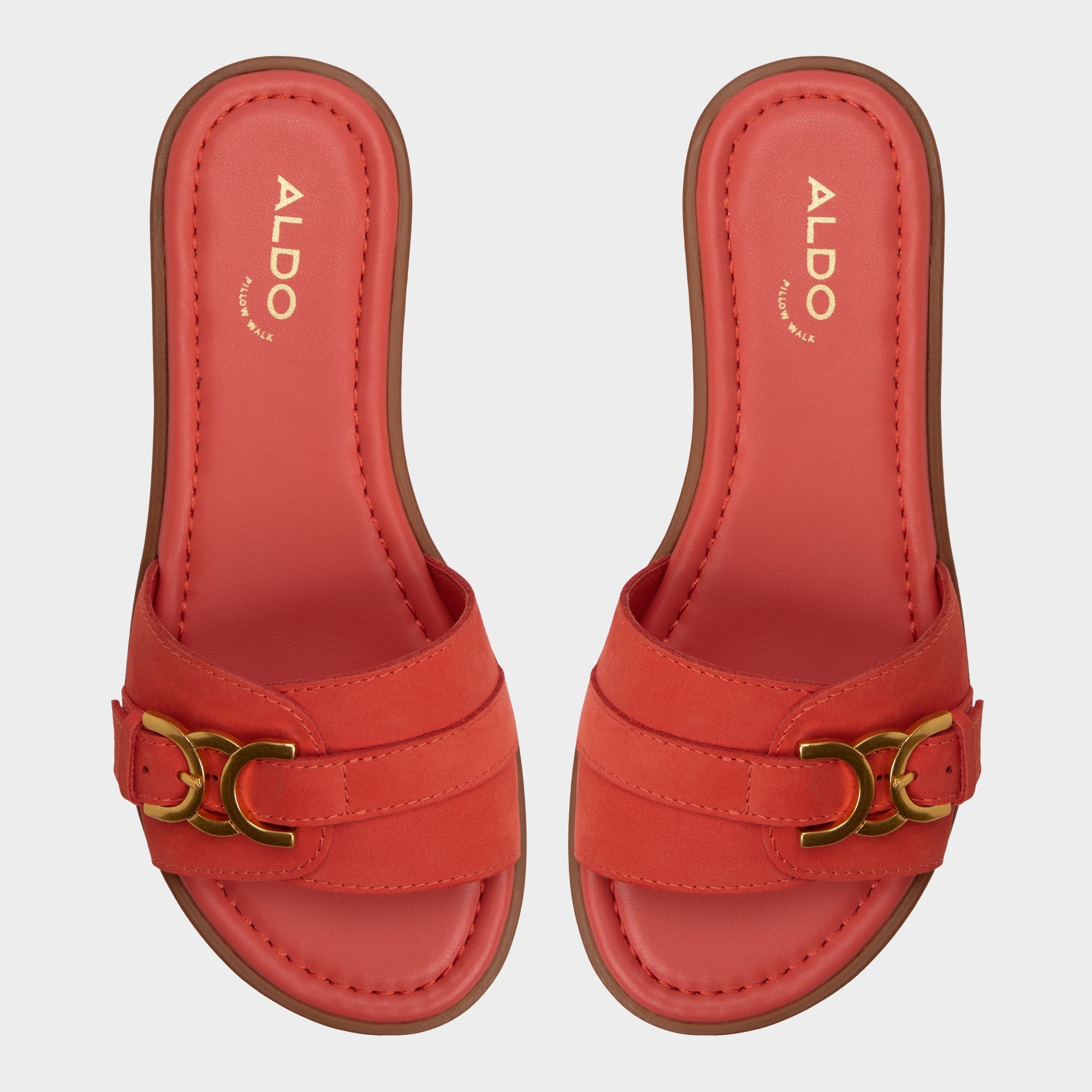 Aldo Dallaedar Medium Red Women's Flats - Slide sandal
