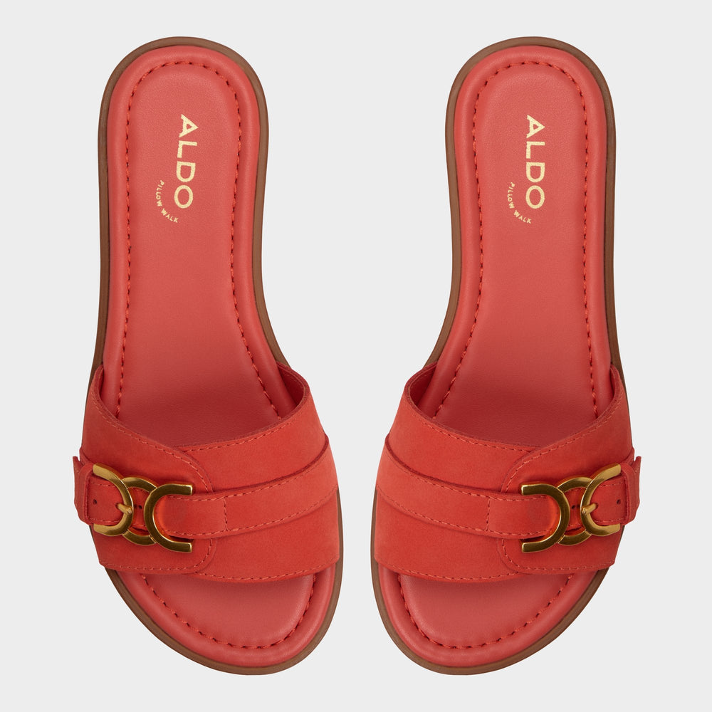 Aldo Dallaedar Medium Red Women's Flats - Slide sandal