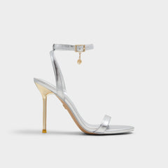 Aldo Maristou Silver Women's Strappy sandals - Strappy heeled sandal