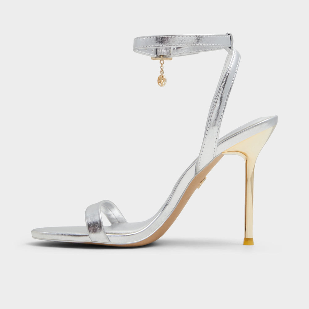 Aldo Maristou Silver Women's Strappy sandals - Strappy heeled sandal