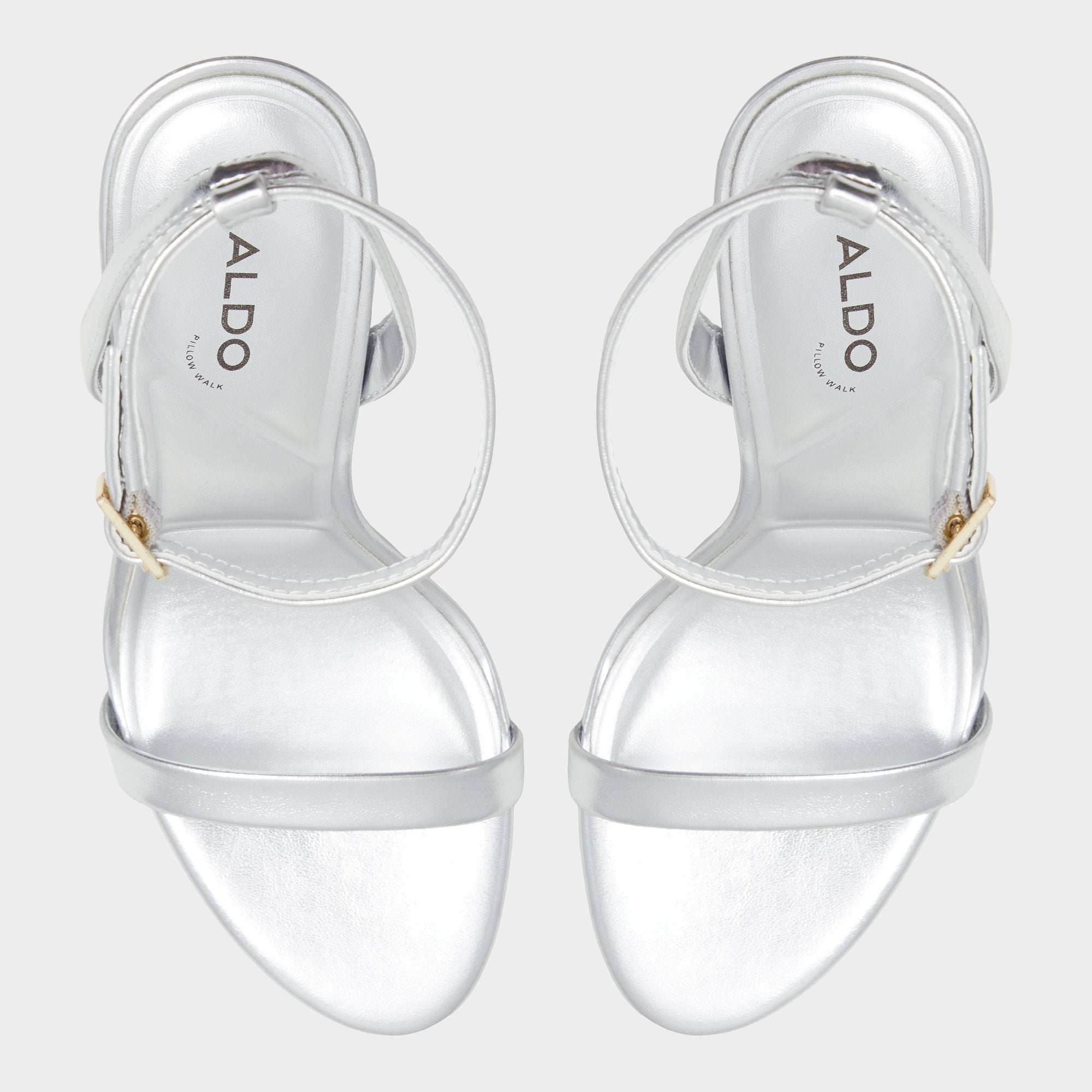 Aldo Maristou Silver Women's Strappy sandals - Strappy heeled sandal