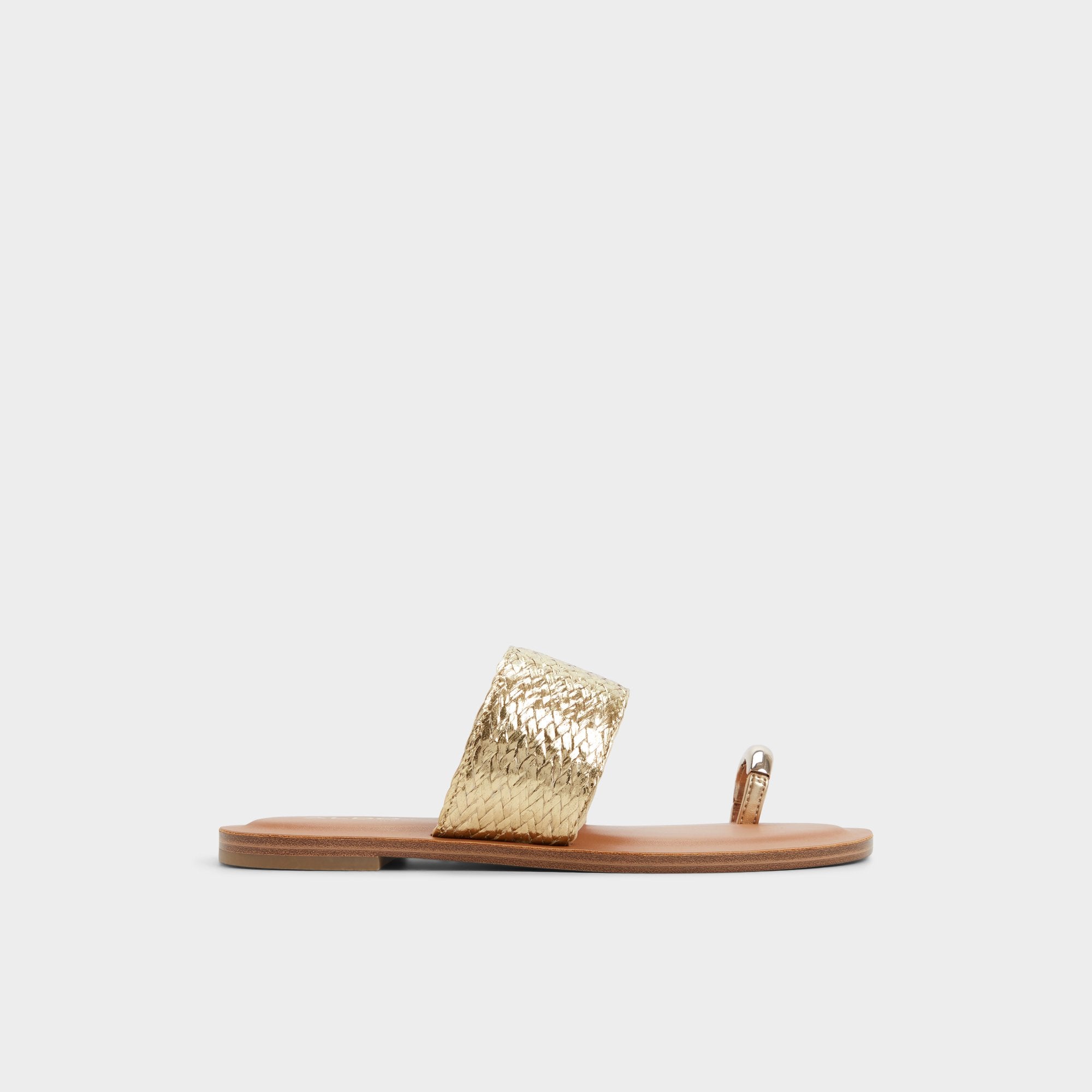 Aldo Beachwalk Gold Women's Iridescent metallics - Slide sandal
