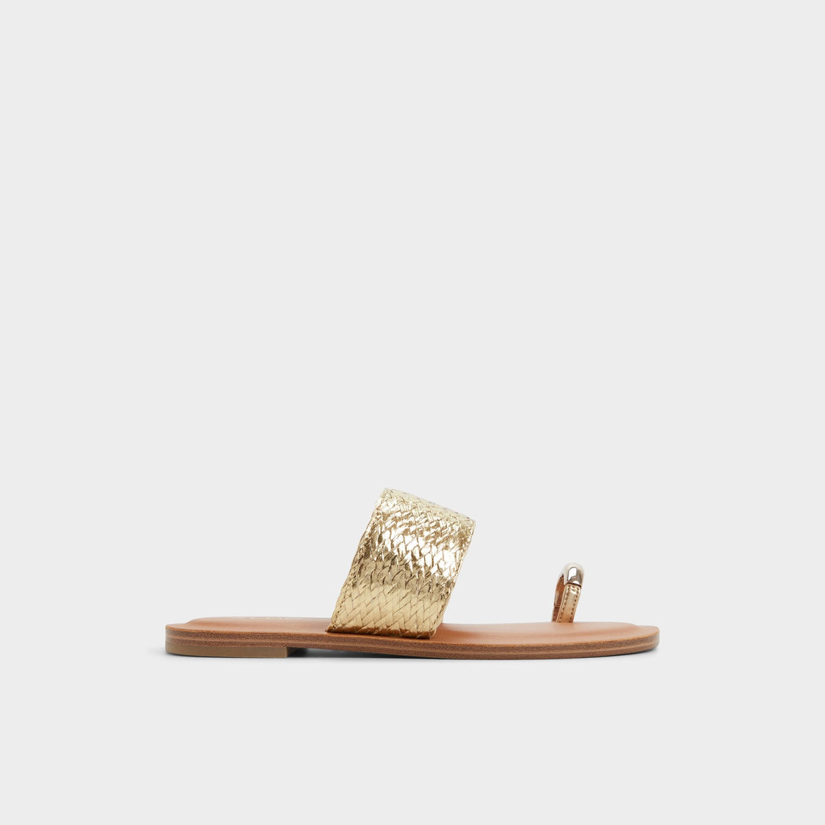 Aldo Beachwalk Gold Women's Iridescent metallics - Slide sandal