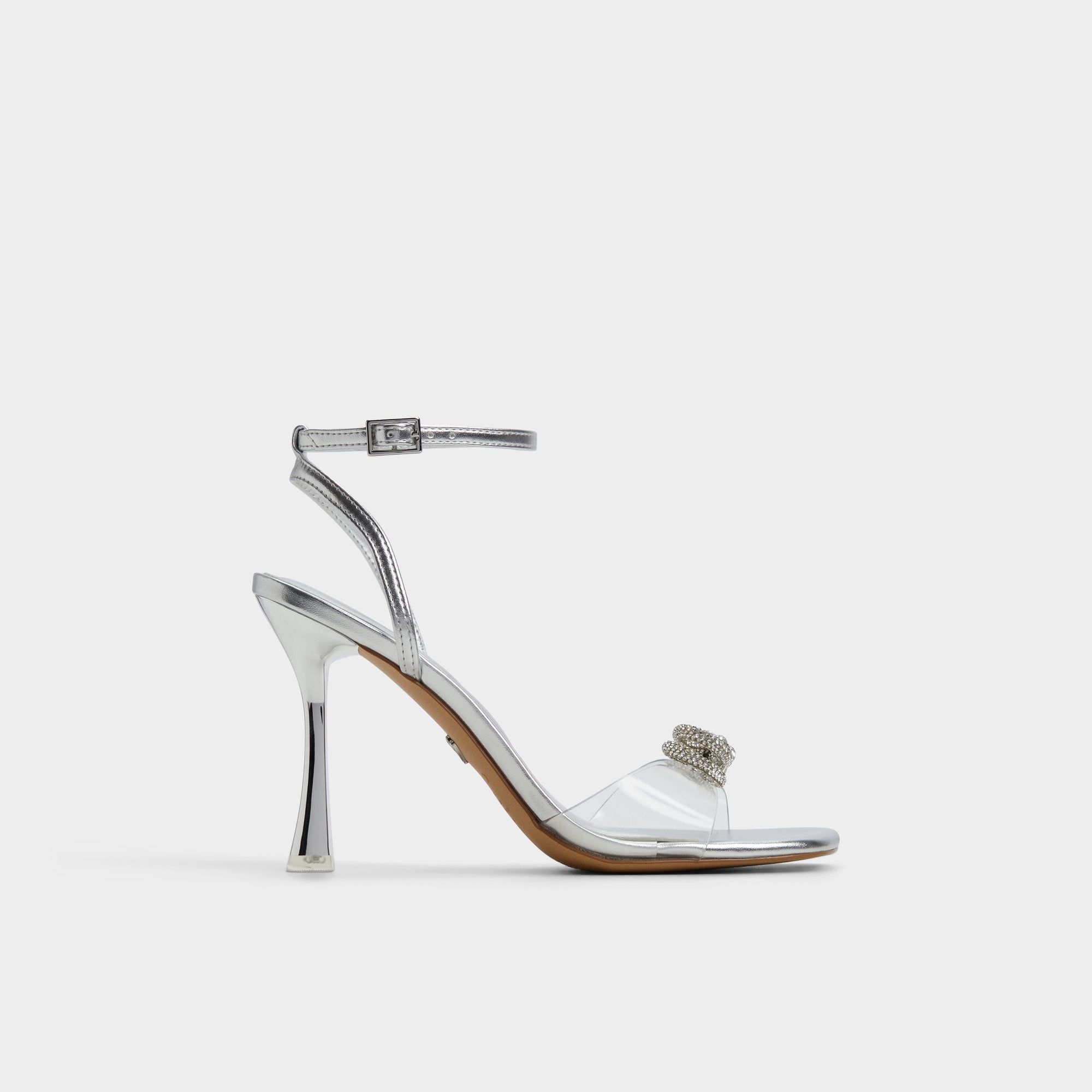 Aldo Ozley Silver Women's Strappy Heels - Strappy heeled sandal