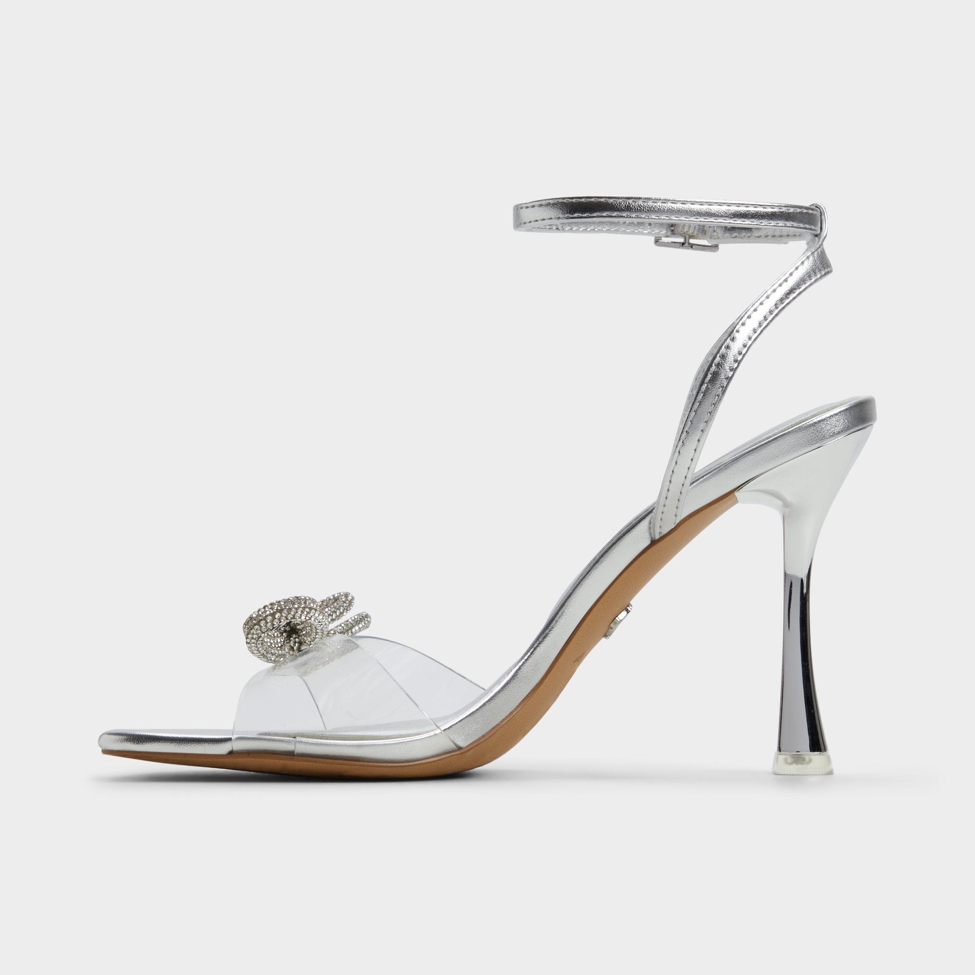 Aldo Ozley Silver Women's Strappy Heels - Strappy heeled sandal