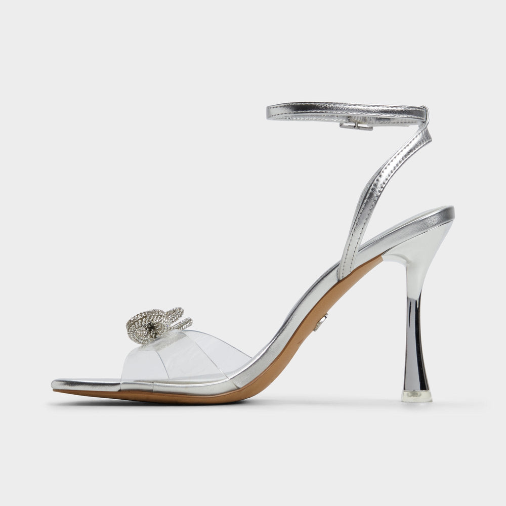 Aldo Ozley Silver Women's Strappy Heels - Strappy heeled sandal