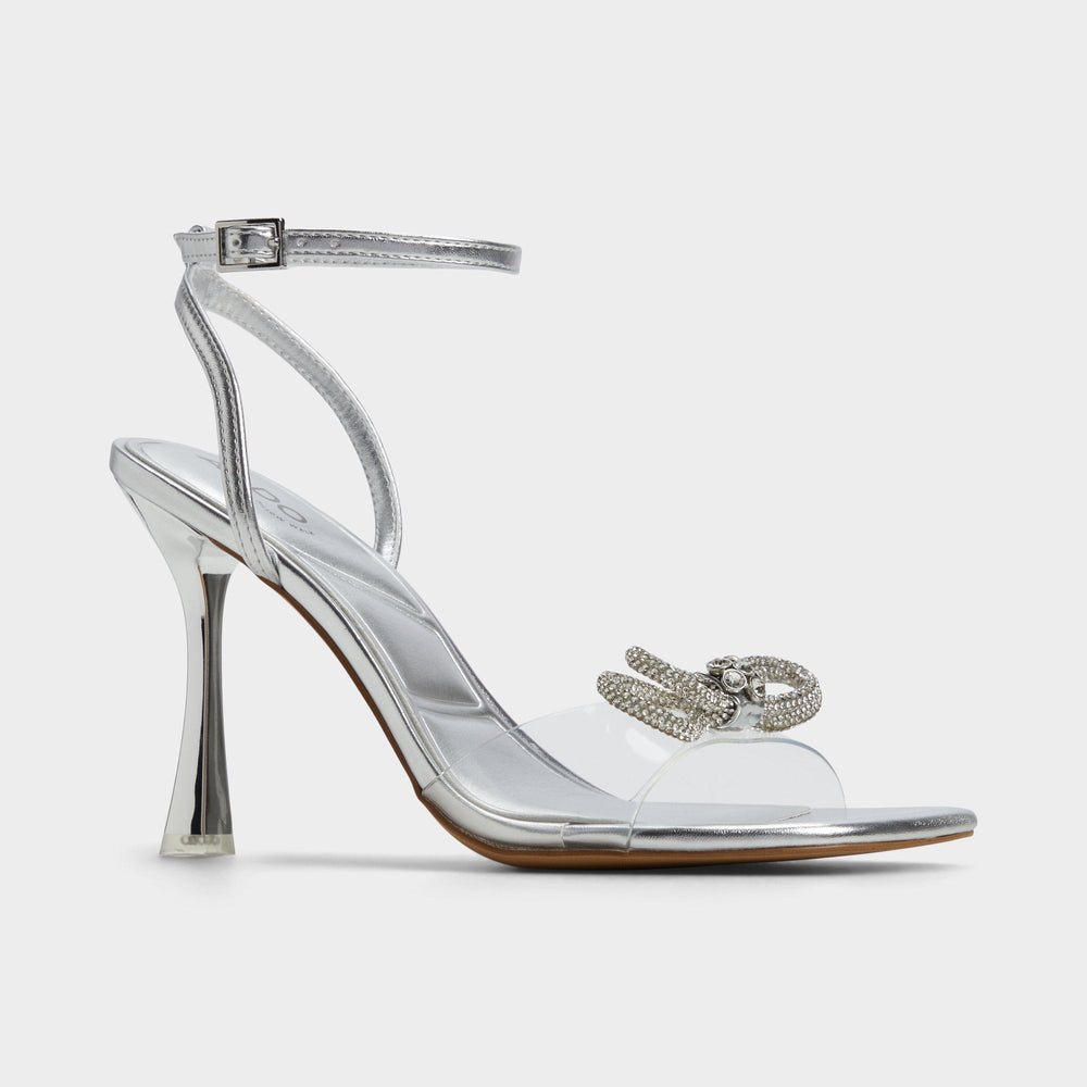 Aldo Ozley Silver Women's Strappy Heels - Strappy heeled sandal