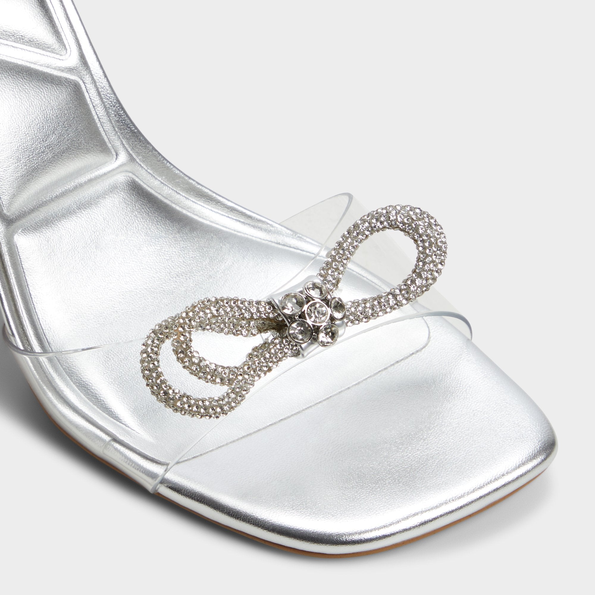 Aldo Ozley Silver Women's Strappy Heels - Strappy heeled sandal