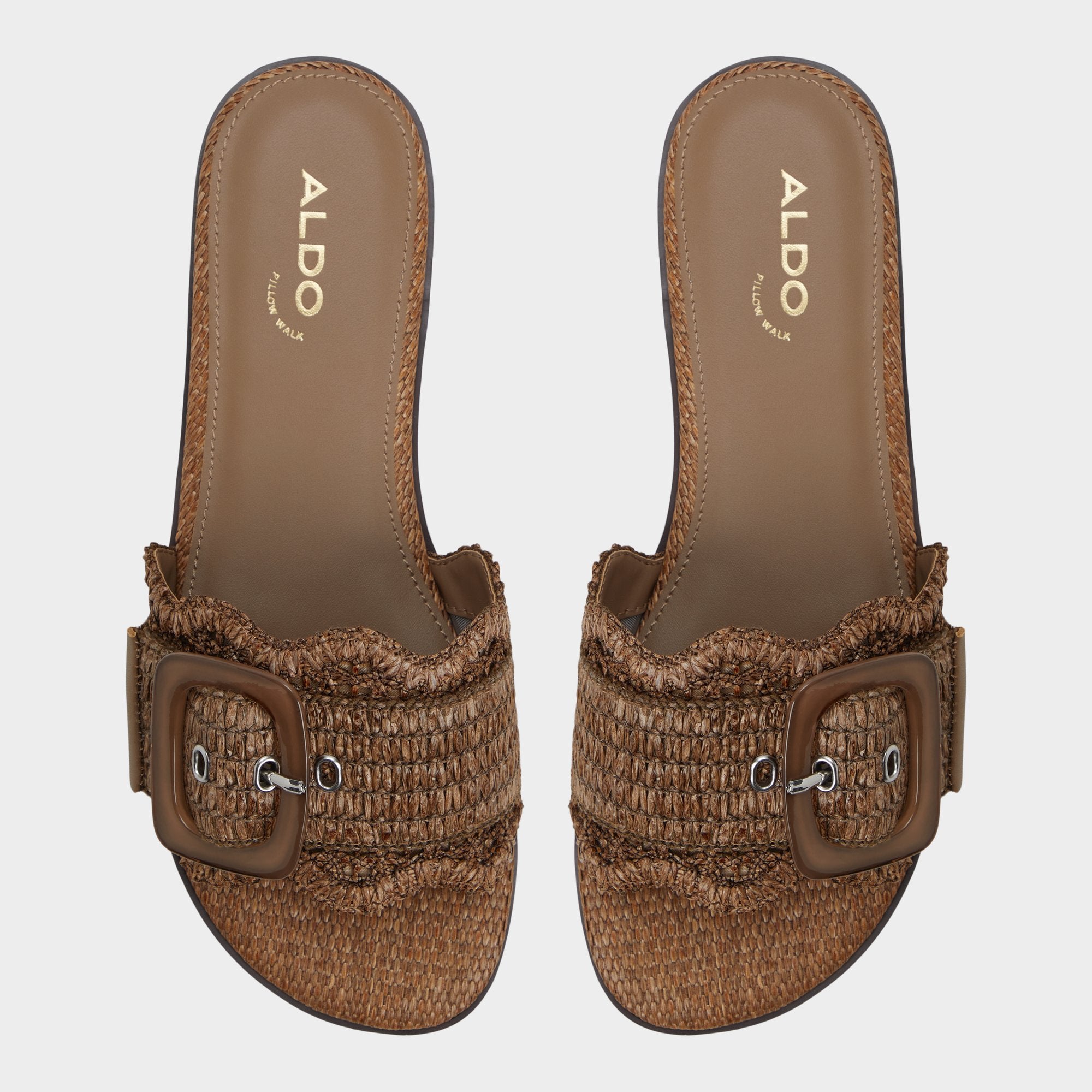 Aldo Wavysally in Light Brown - Slide sandal