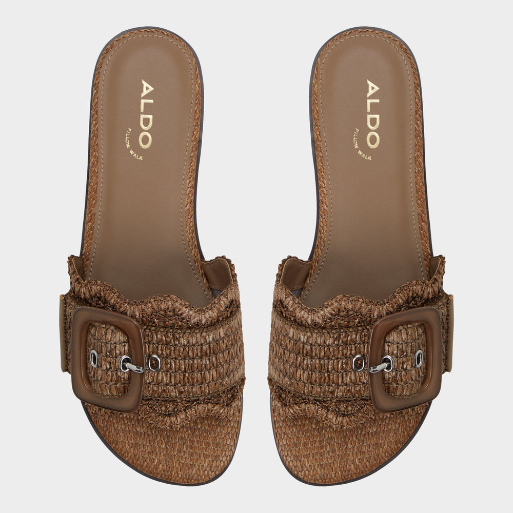 Aldo Wavysally in Light Brown - Slide sandal