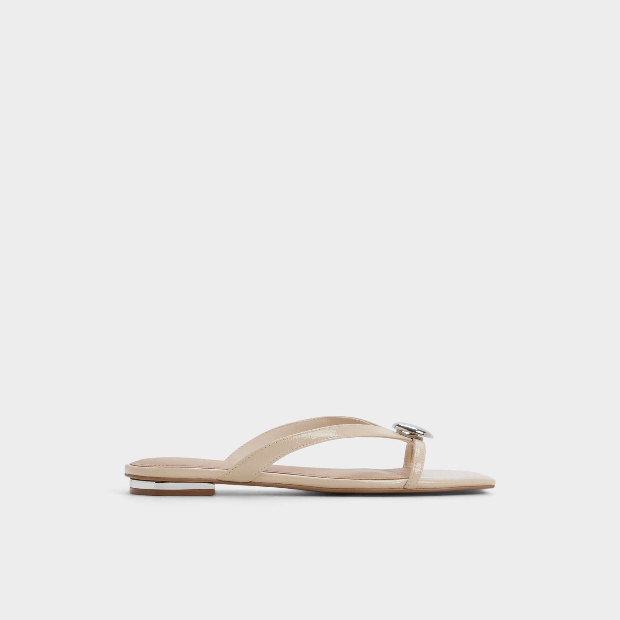 Aldo Iliria Beige Women's Flats - Slide sandal