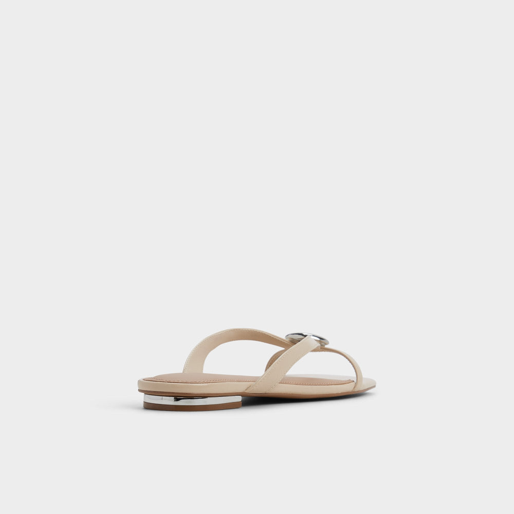 Aldo Iliria Beige Women's Flats - Slide sandal