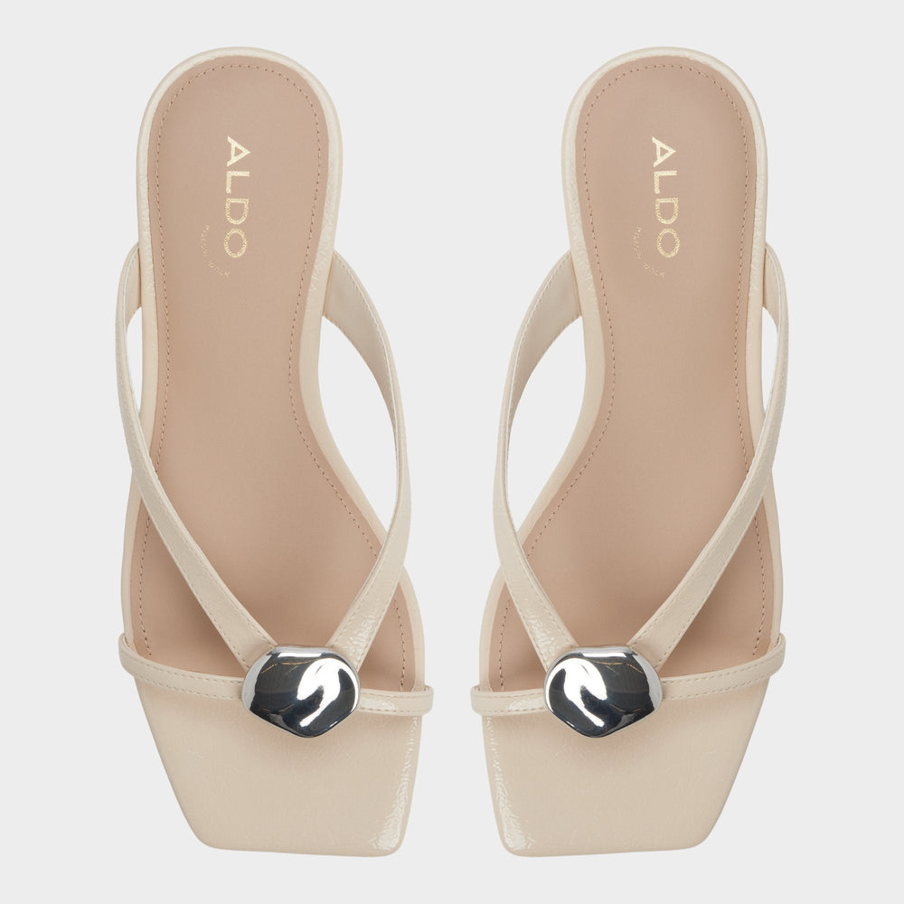 Aldo Iliria Beige Women's Flats - Slide sandal