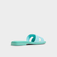 Aldo Itsandal Turquoise Women's Flats - Slide sandal