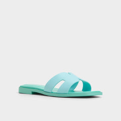Aldo Itsandal Turquoise Women's Flats - Slide sandal