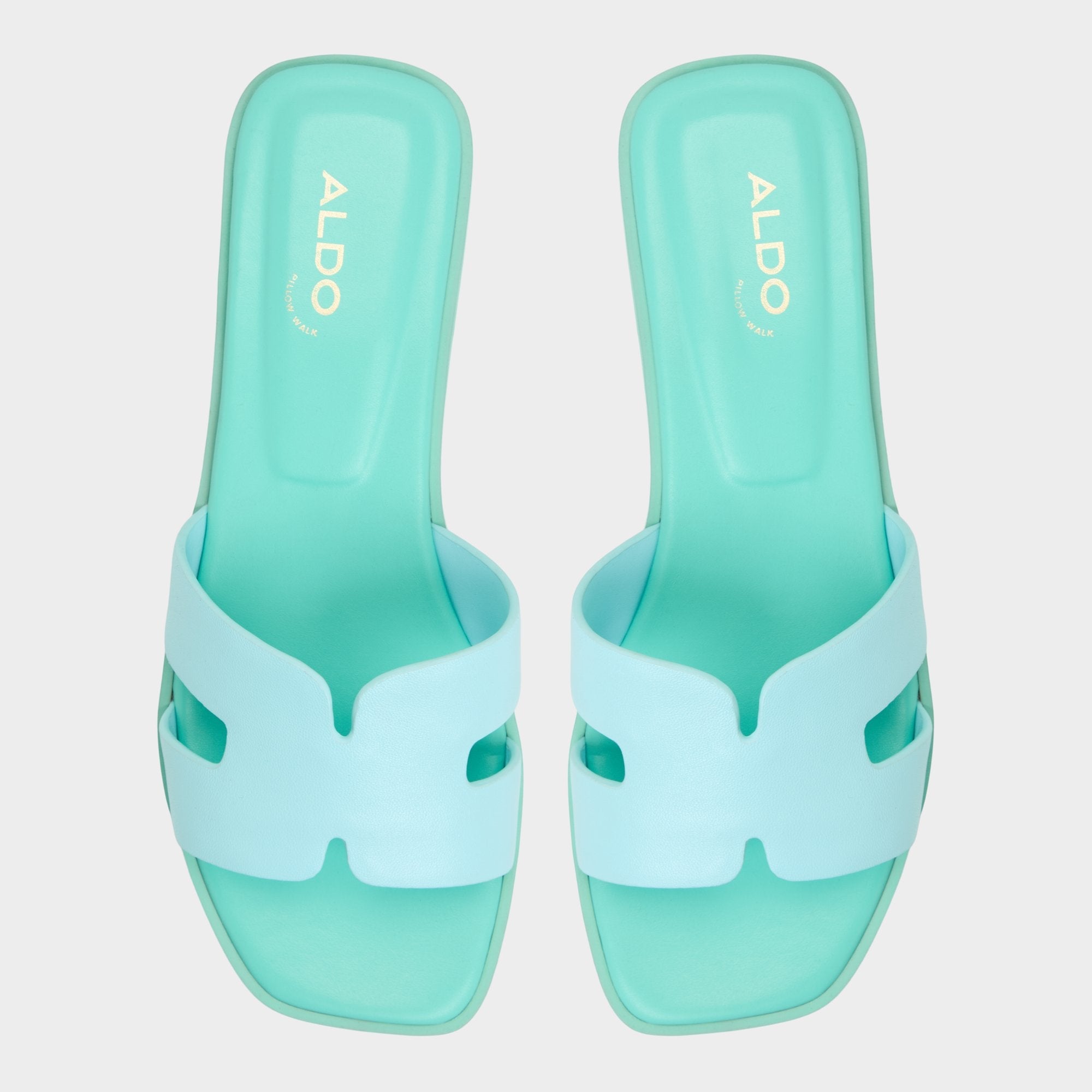 Aldo Itsandal Turquoise Women's Flats - Slide sandal