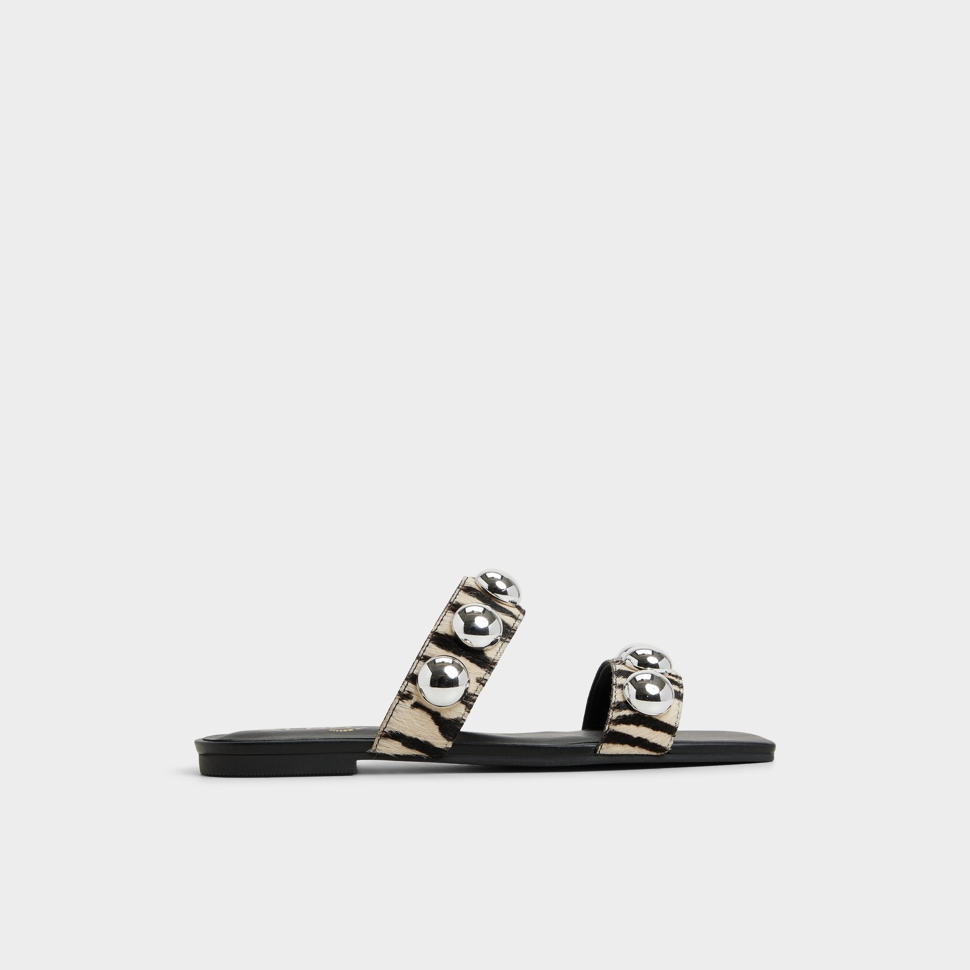Aldo Katalena in White Black - Slide sandal