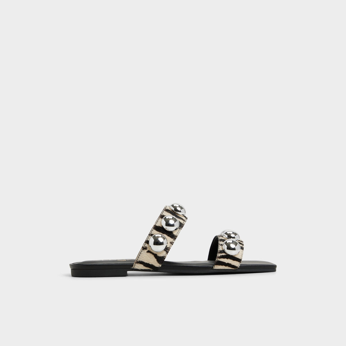 Aldo Katalena in White Black - Slide sandal