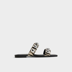 Aldo Katalena in White Black - Slide sandal