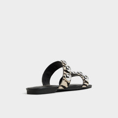 Aldo Katalena in White Black - Slide sandal