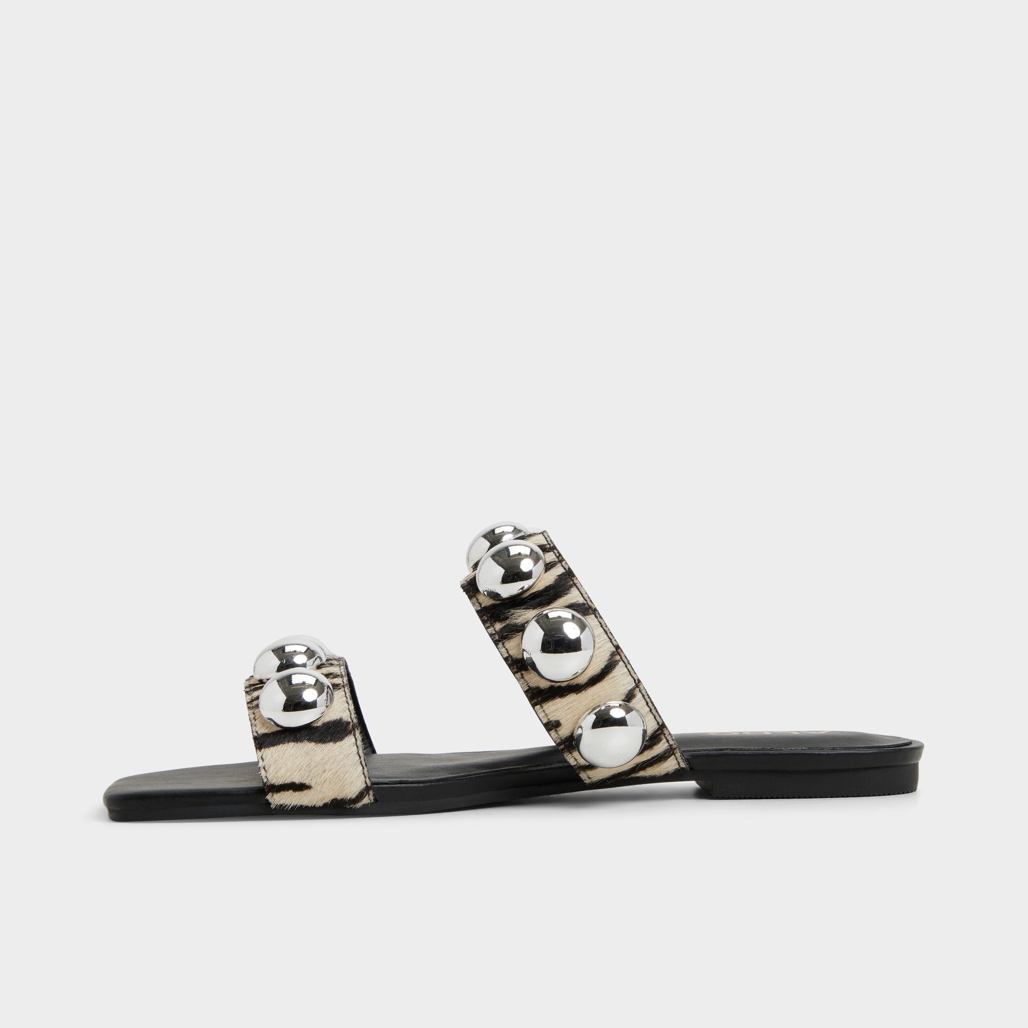 Aldo Katalena in White Black - Slide sandal